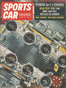 SPORTS CAR GRAPHIC 1965 FEB - MINI HOPUP, BMW TISA, FIAT 1500, R8*